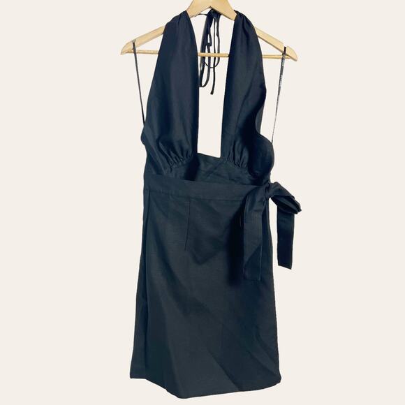 Shona Joy Black Halter Mini Dress - Picture 5 of 14